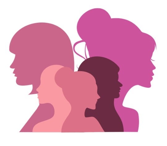 image of layered multiple parts of a person to represent internal family systems parts work