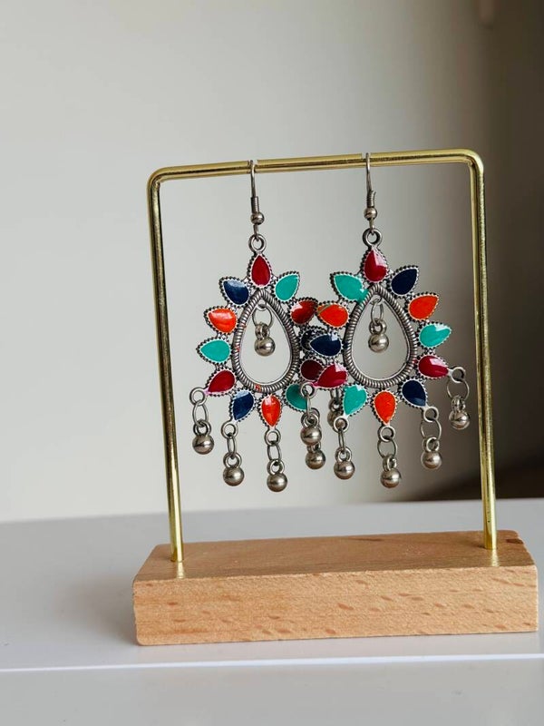 Multicoloured jhumka