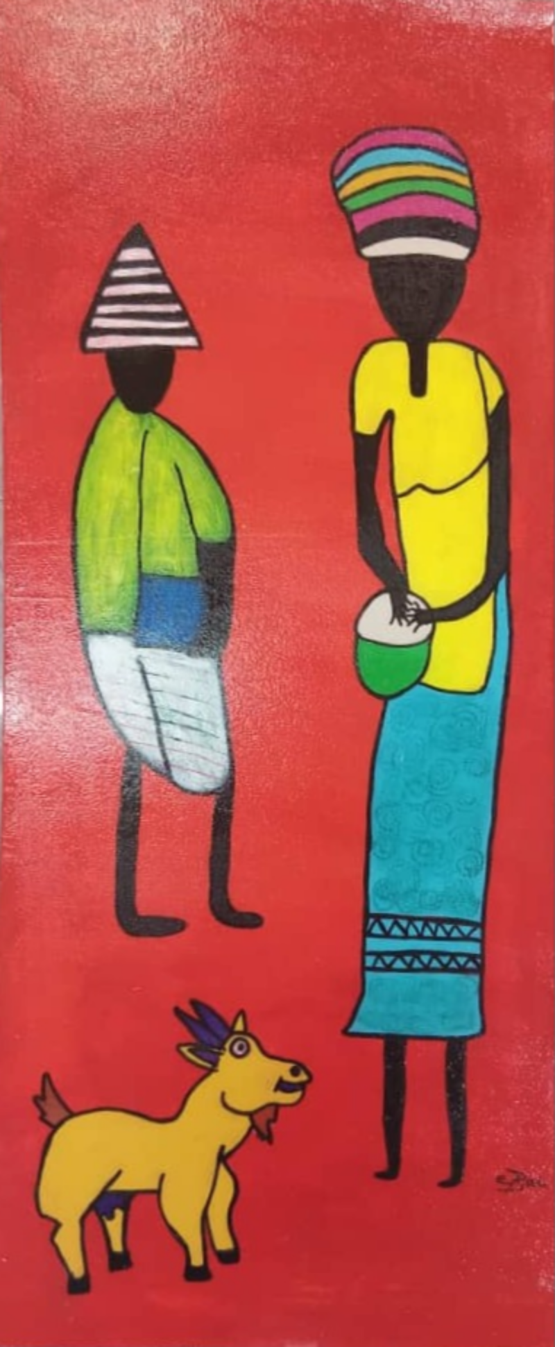 Title: Farmers Goat ( 36 x 87 ) - Price: 9.800D / 115€ / 99£ / 135$