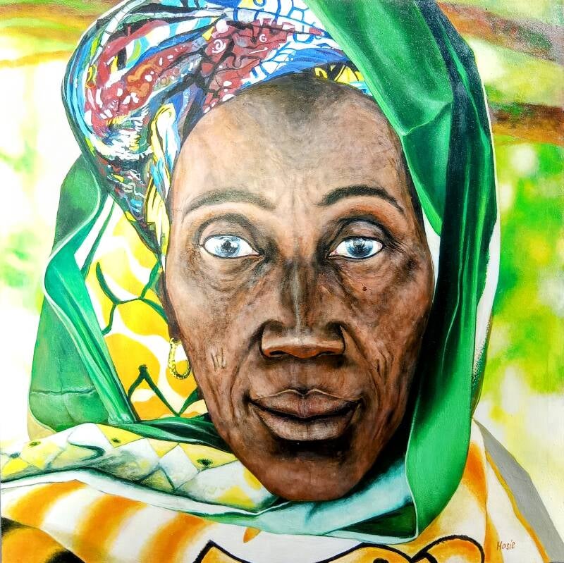 Title: African Portraits ( 80 x 80 ) - Price: 72.000D / 850€ / 745£ / 990$