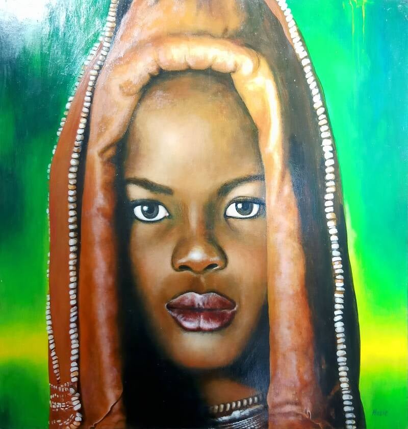 Title: African Portraits ( 80 x 80 ) - Price: 72.000D / 850€ / 745£ / 990$