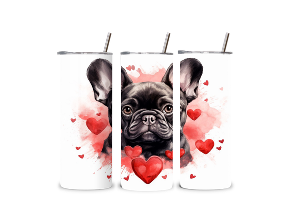 Edelstahl Thermobecher/ Tumbler  Französische Bulldogge