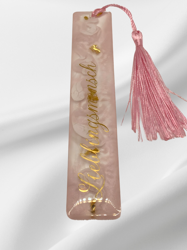 Lesezeichen aus Epoxidharz