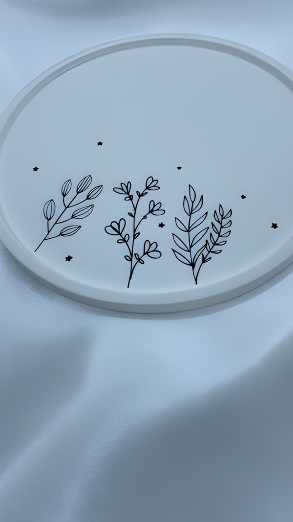 Dekor Platte aus Keramikgißmasse