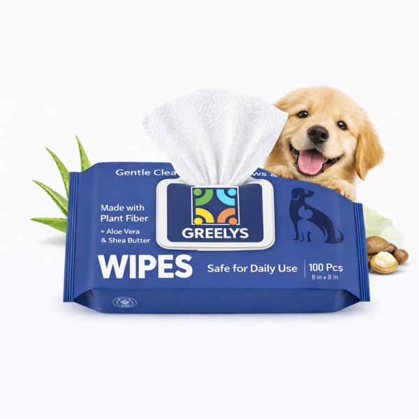 Dog Wipes for Paws Butt & Body - Because They Sleep on Your Bed, Thick Plant-Based, Unscented 100 Count