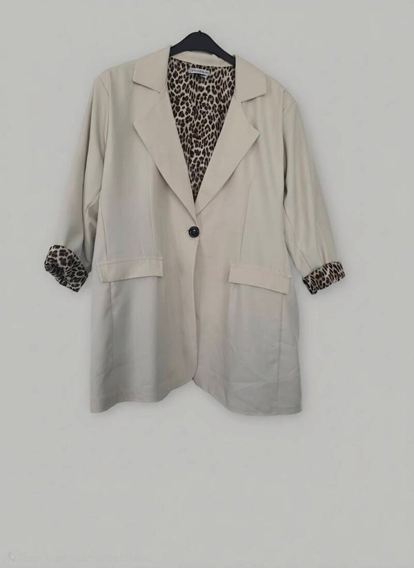 Blazer panterprint voering