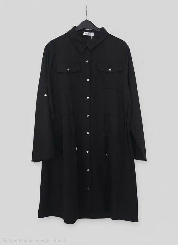 Blouse jurk zwart