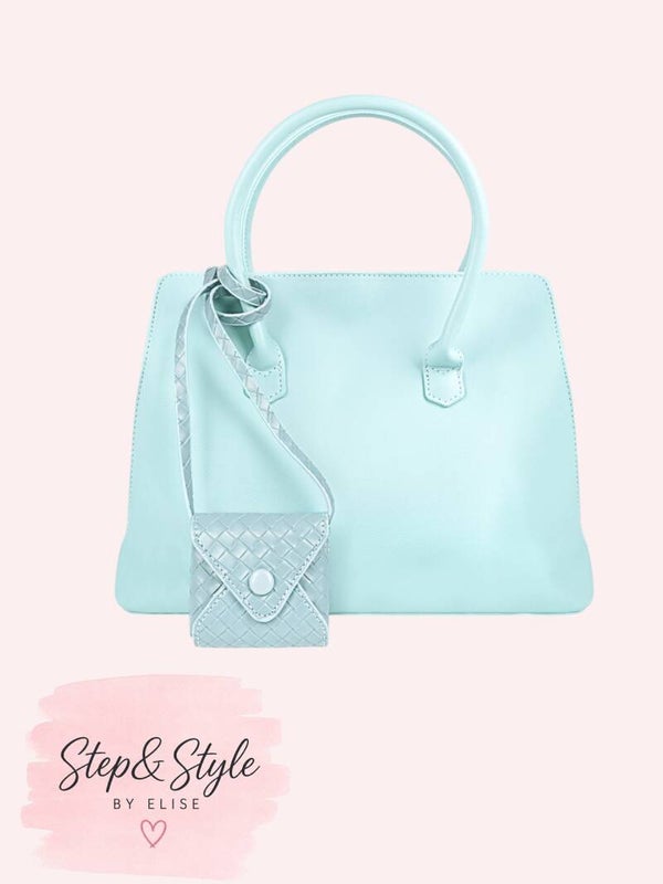 Hand & Schoudertas Baby Blauw