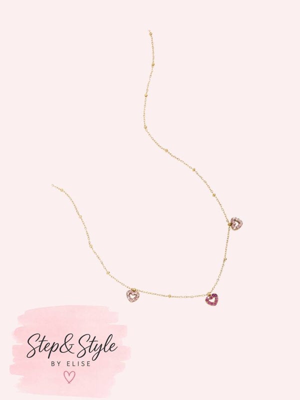 Roze Zirkoon Ketting