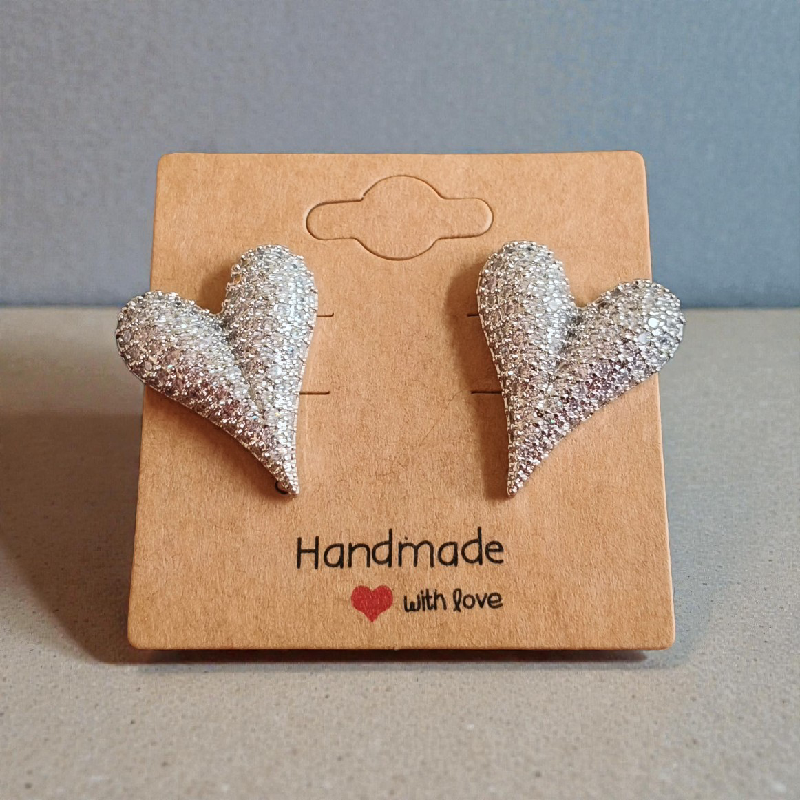 Zirkonia Hartjes Zilver