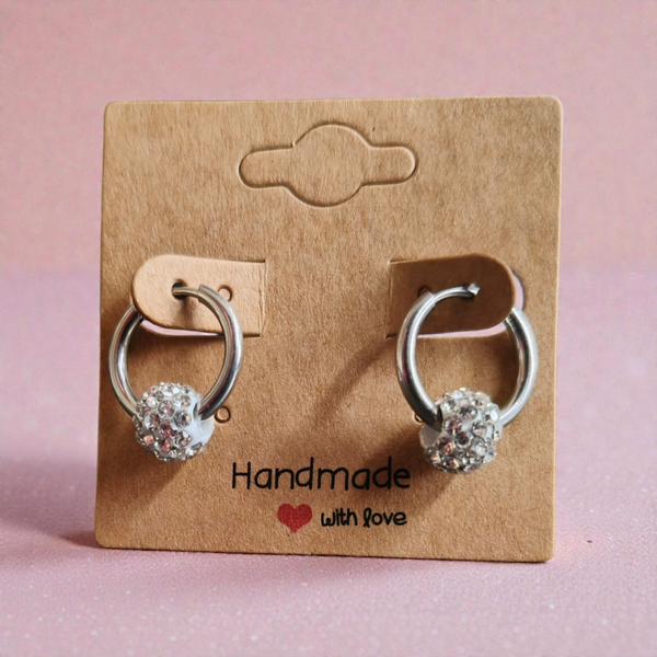 Zilveren hangers met zirkonen