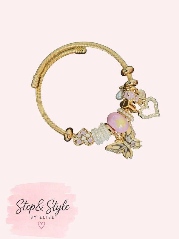 Butterfly Gold Pink