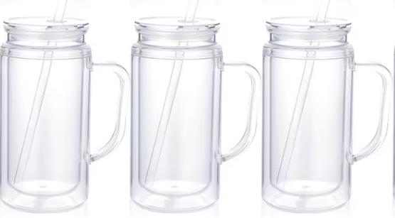 473 ml Acryl Tumbler met Handvat