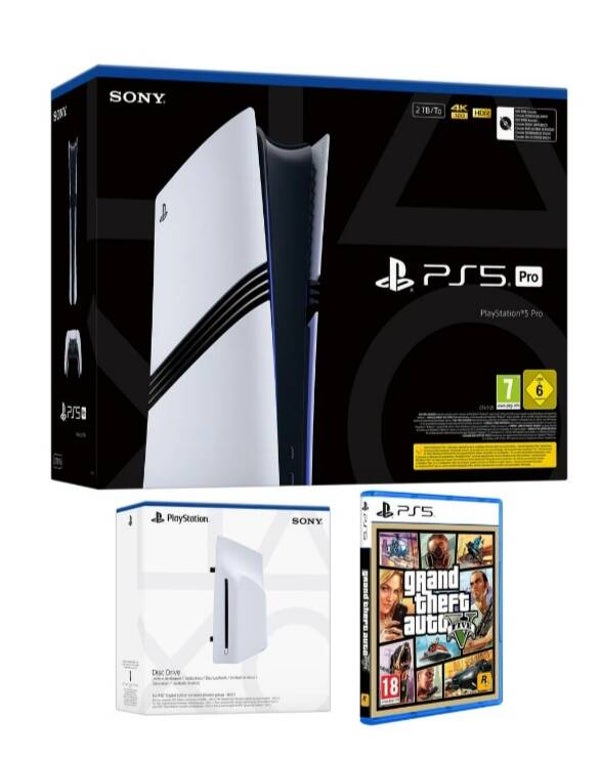PlayStation®5 Pro 2 TB + Lector + GTA V