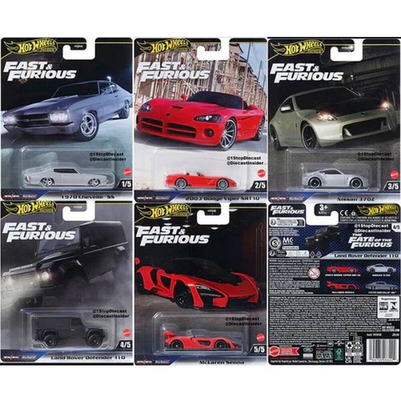 Hot Wheels Premium Fast & Furious Set of 5 2025