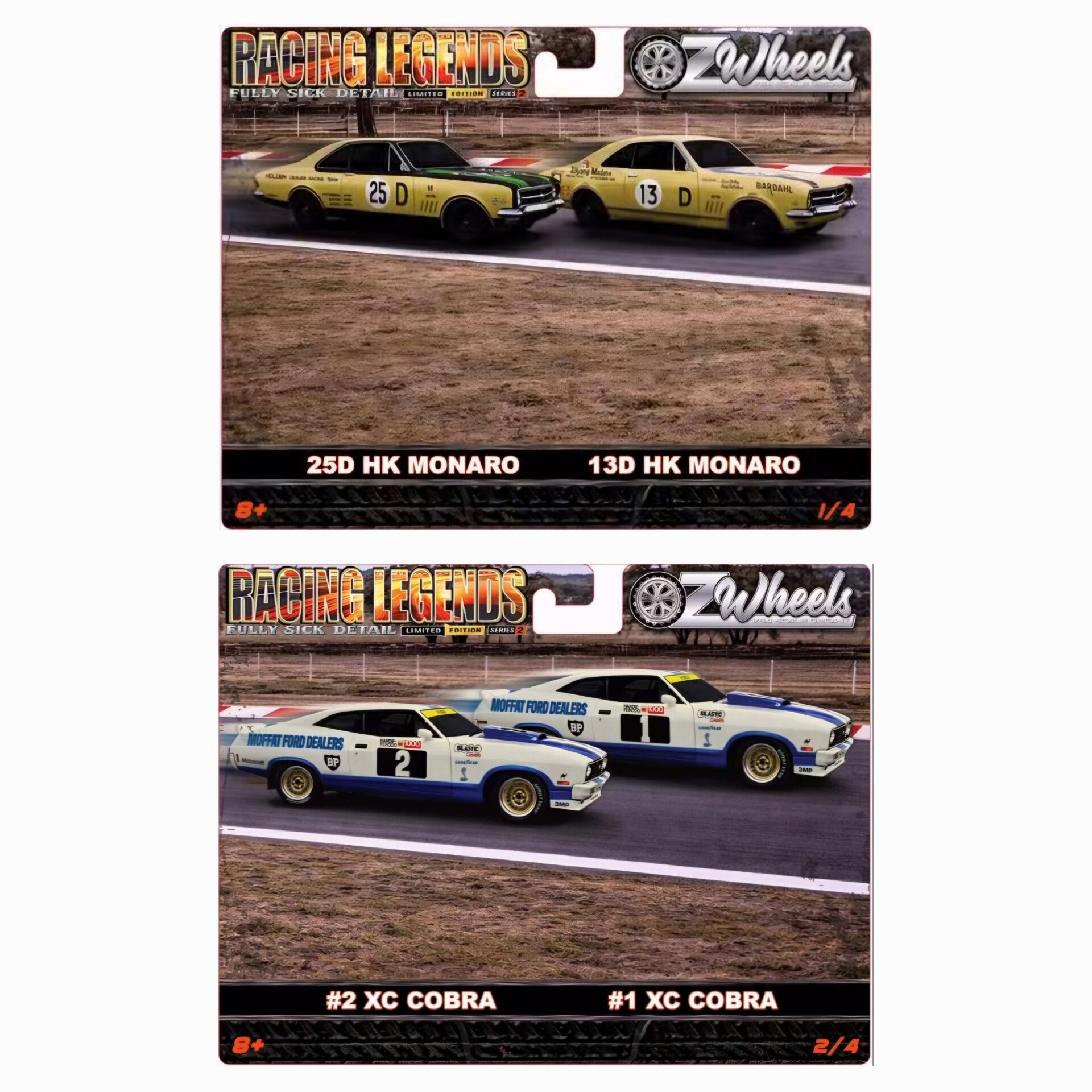 Racing Legends Twin packs (pre order) ETA 18th March