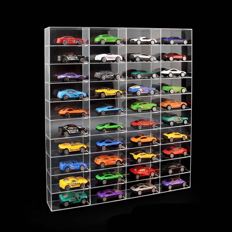 1:64 scale diecast car display unit holds 40 cars