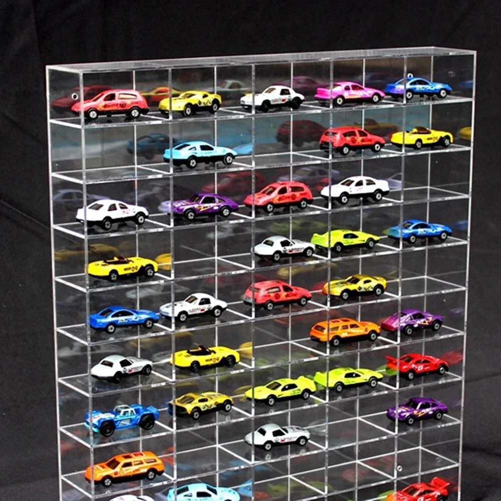 1:64 scale diecast car display unit holds 50 cars