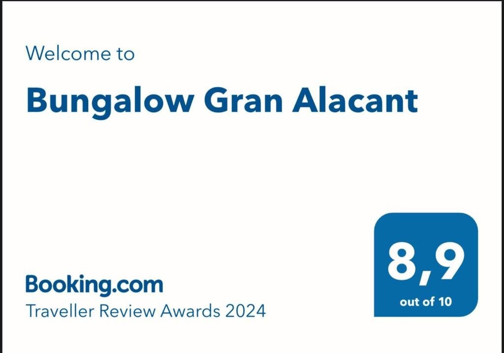 Booking Award 2024 with 8.7 rating for Gran Alacant accommodation