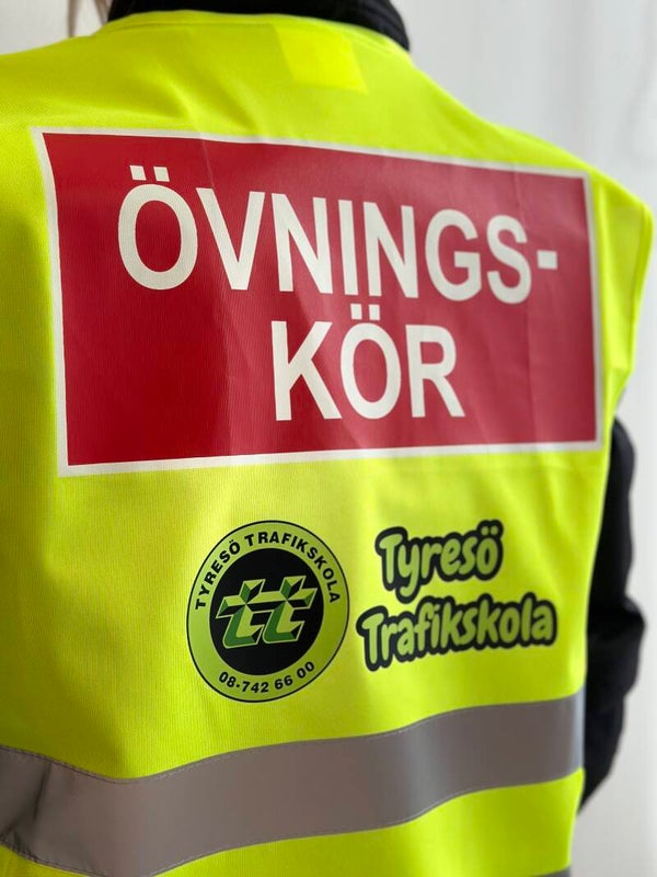 Reflexväst övningskör med logotyp