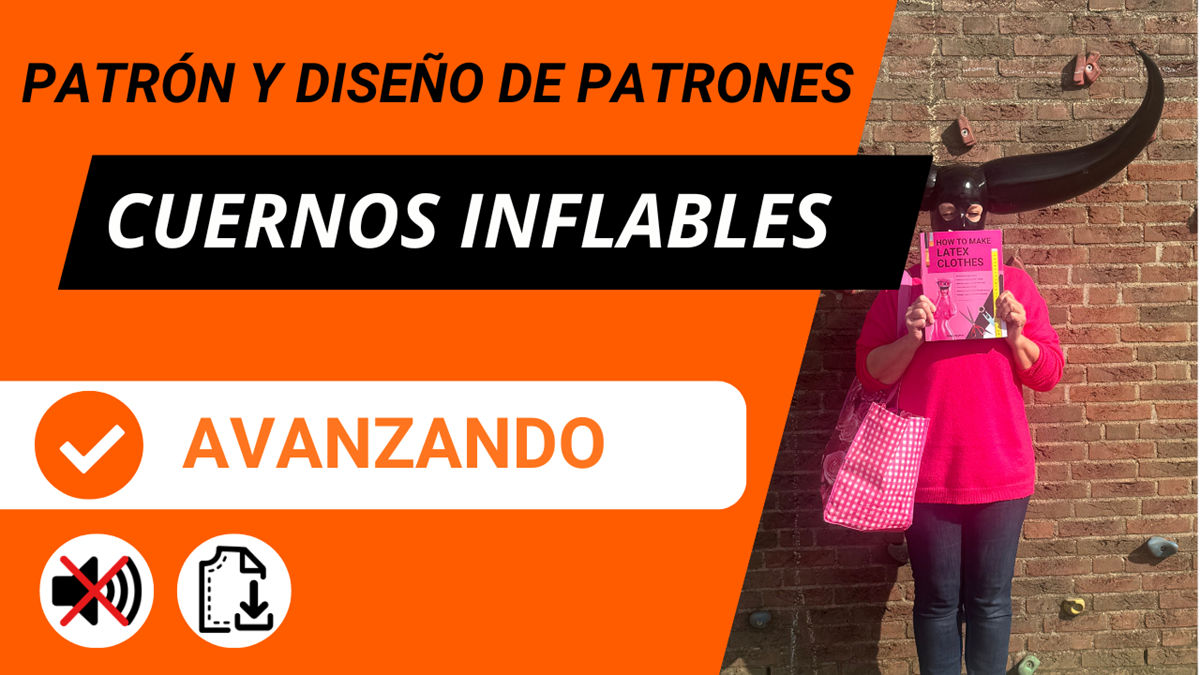 ¿Cómo se hacen grandes cuernos inflables de látex? Explicación con video y patrón.