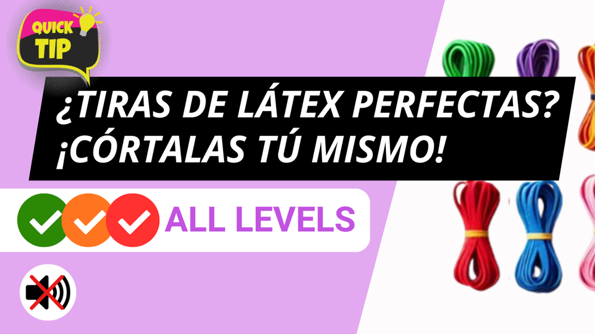 ¿Cómo cortar tú mismo tiras de látex perfectamente rectas?
