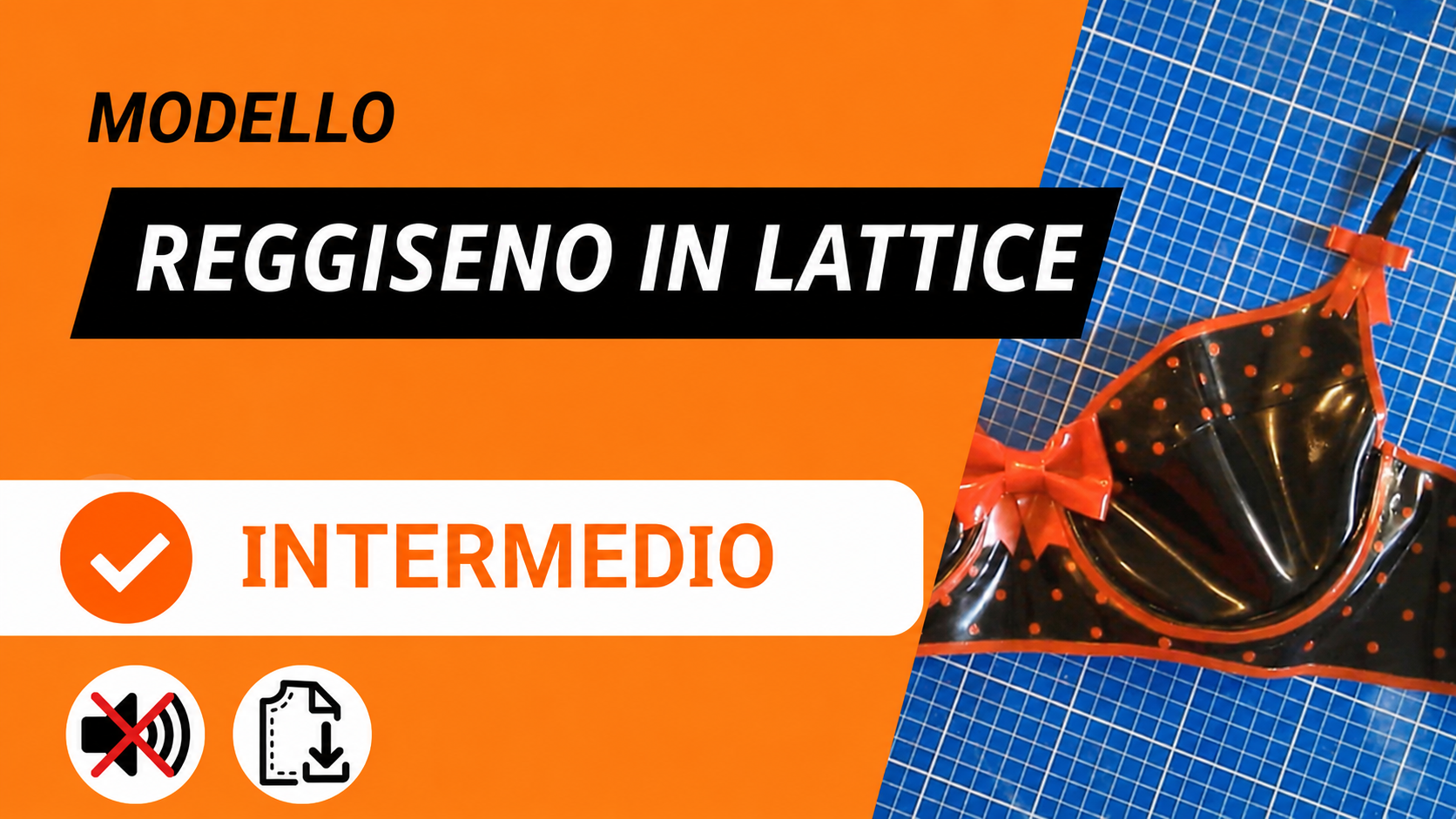 Cartamodello reggiseno in lattice
