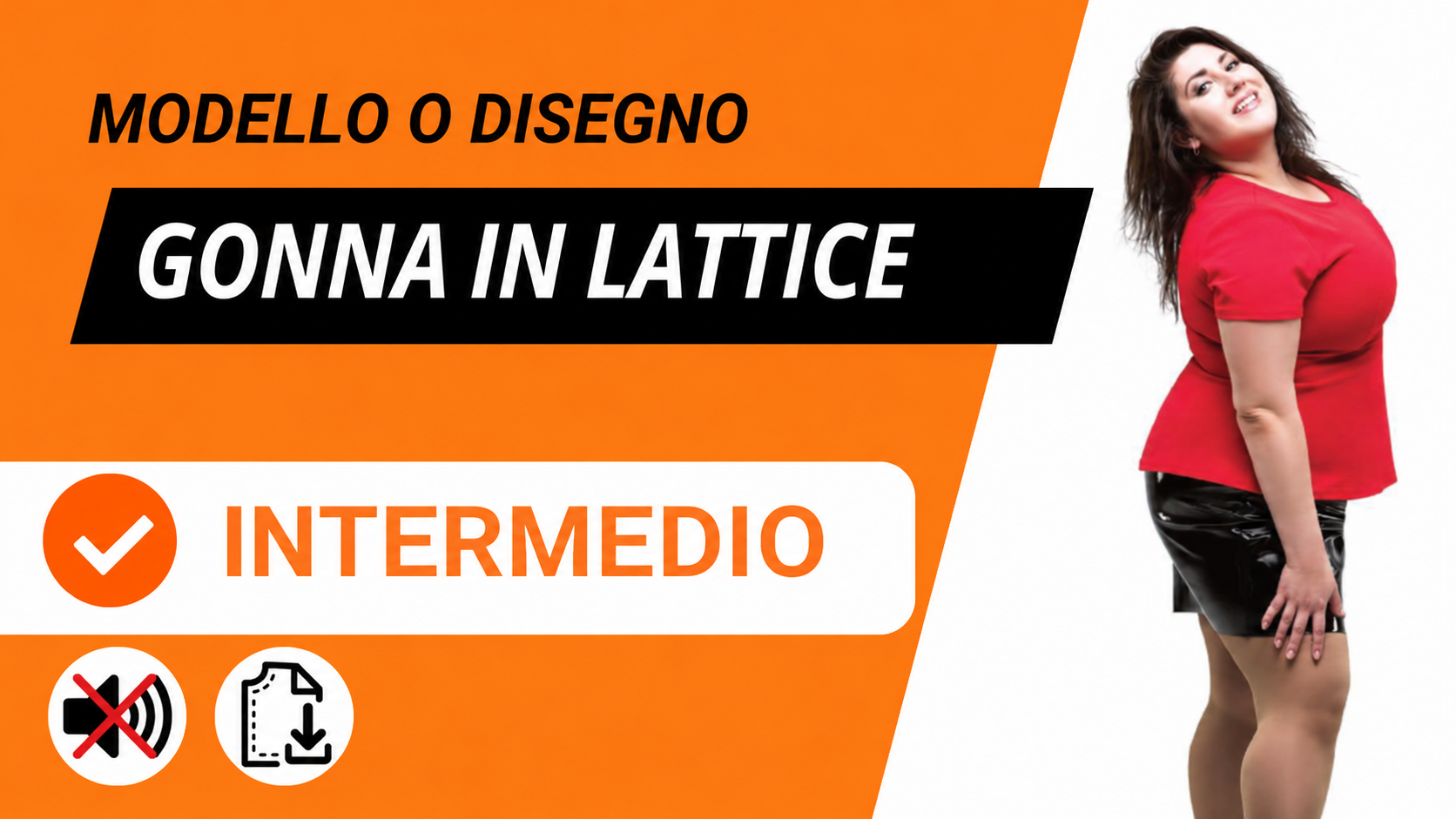 Cartamodello gonna dritta in lattice