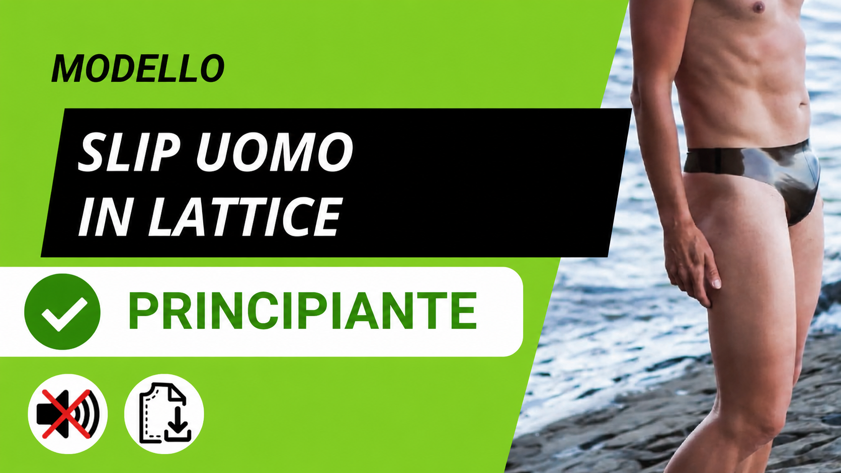 cartamodello slip uomo in lattice