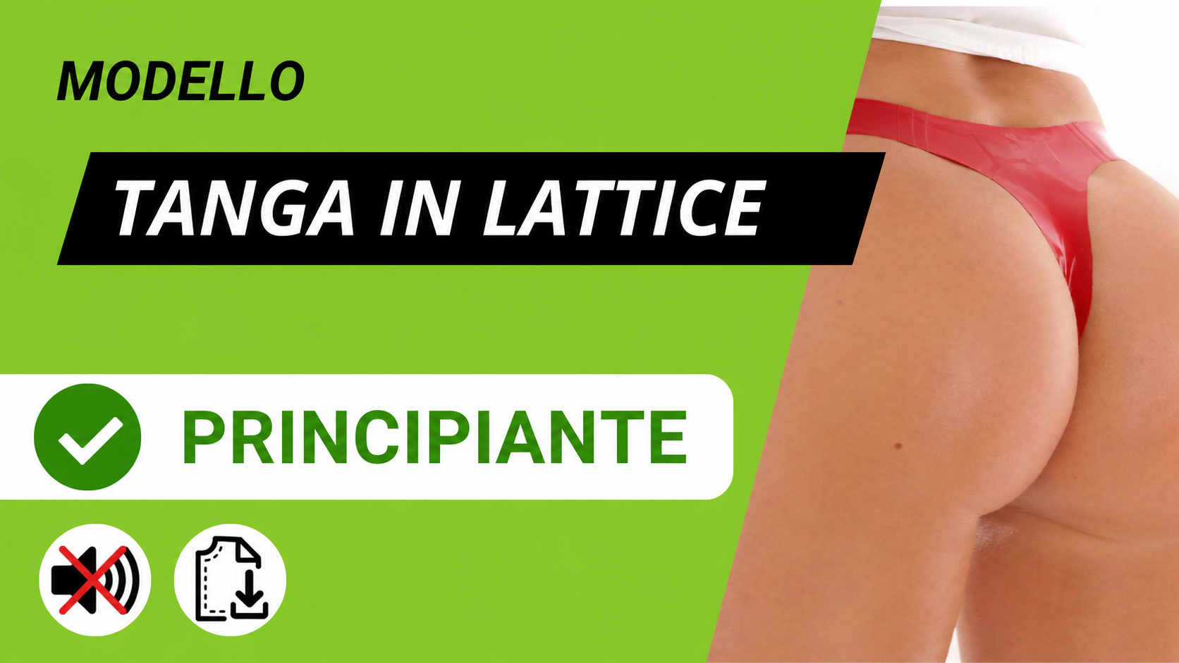 cartamodello tanga in lattice