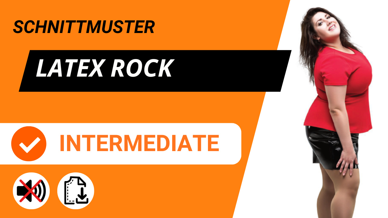 schnittmuster latex rock von der LatexAcademy