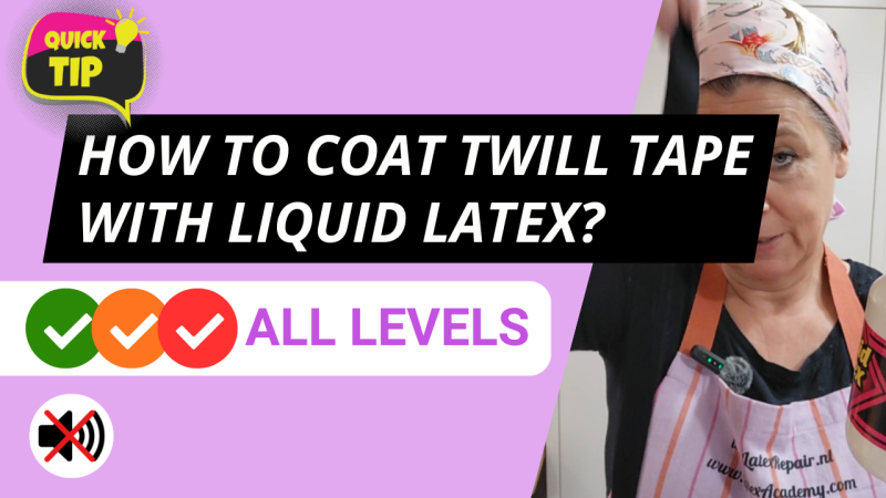 How to... coat twill tape with liquid latex?