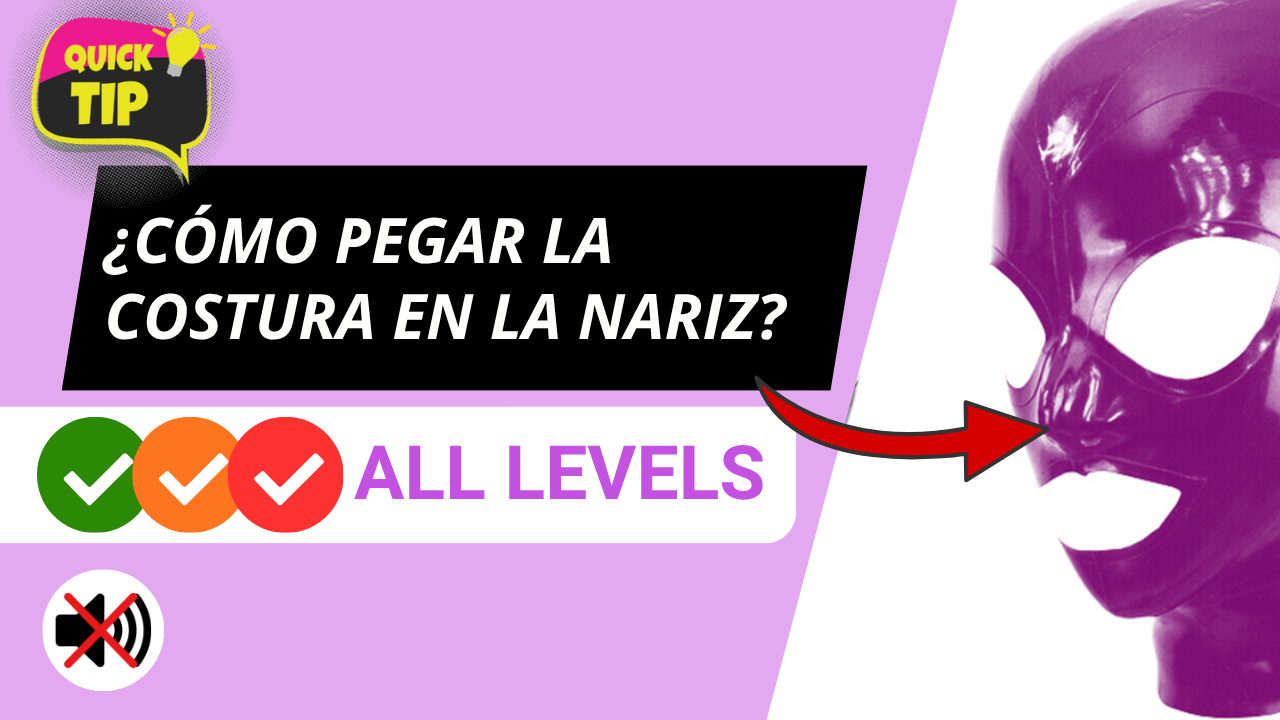 Pegar la costura perfecta de la nariz