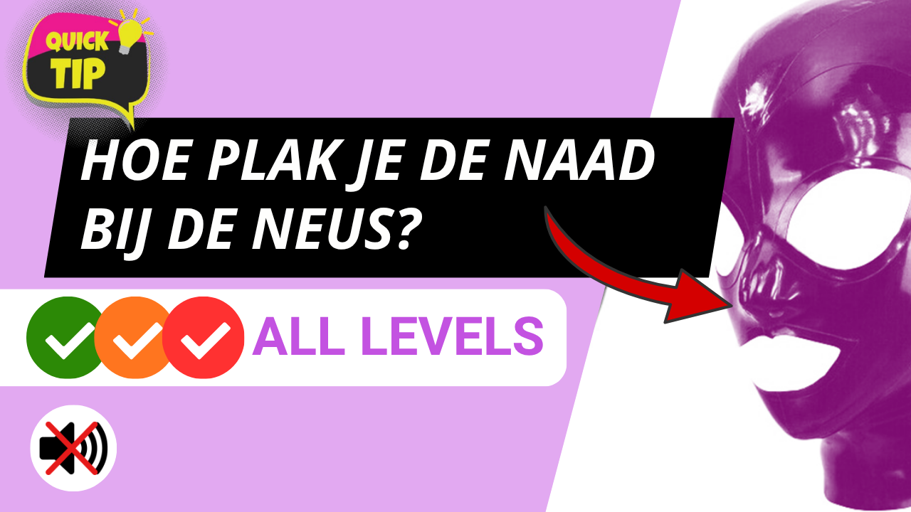 Het perfecte neus naad plakken