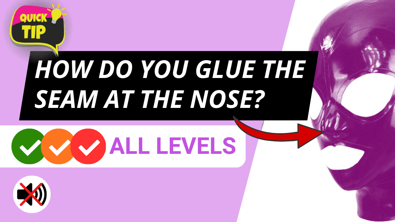 Gluing the perfect nose seam