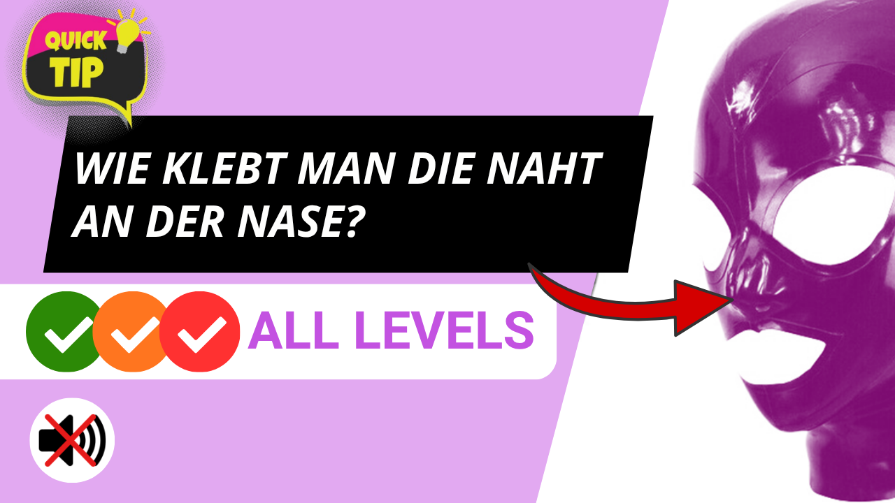 Die perfekte Nasennaht kleben
