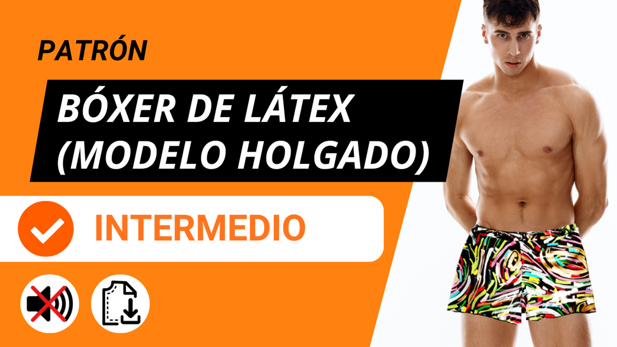 Patrón boxer holgado de látex