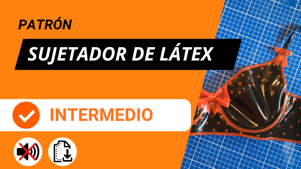 Patrón sujetador de látex