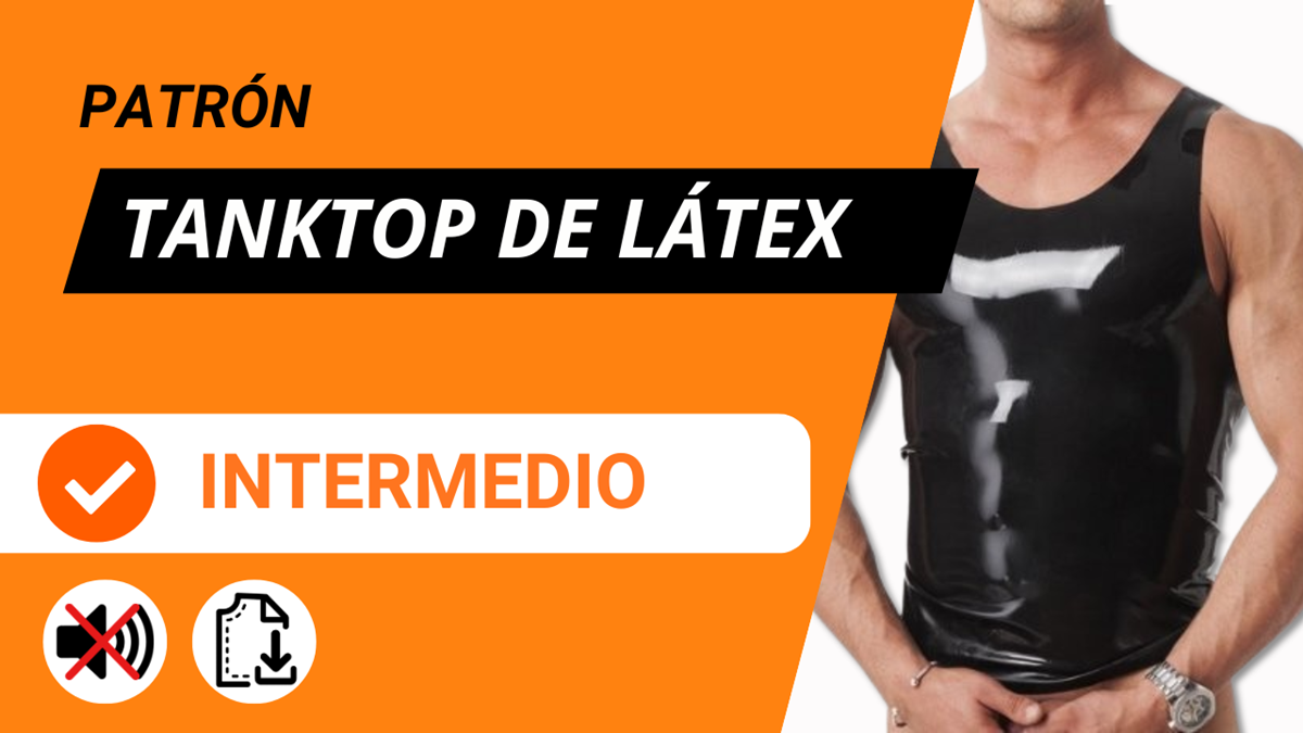 Patrón camiseta tanktop de látex