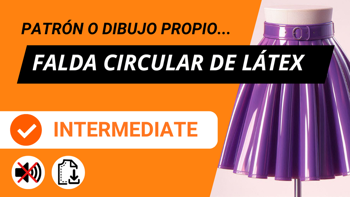 Patrón falda circular de látex