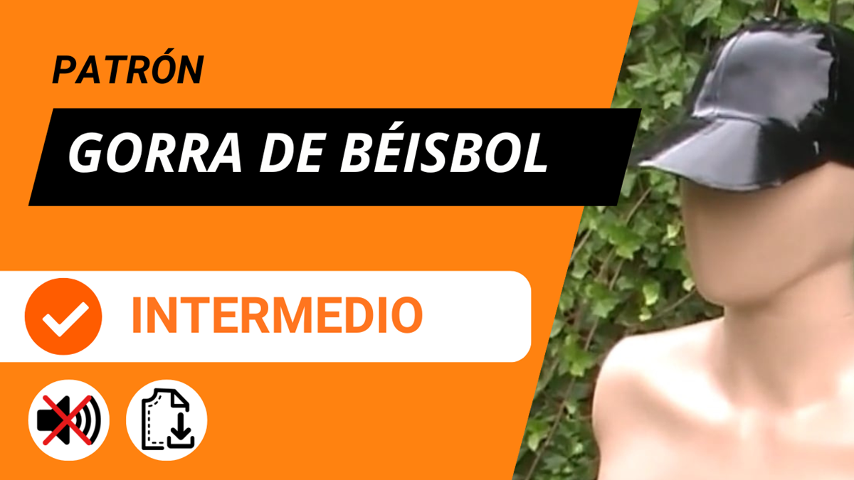 Patrón gorra de béisbol de latex