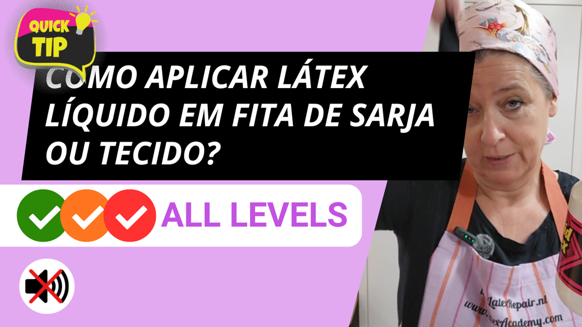 Como aplicar látex em fita de sarja ou tecido?