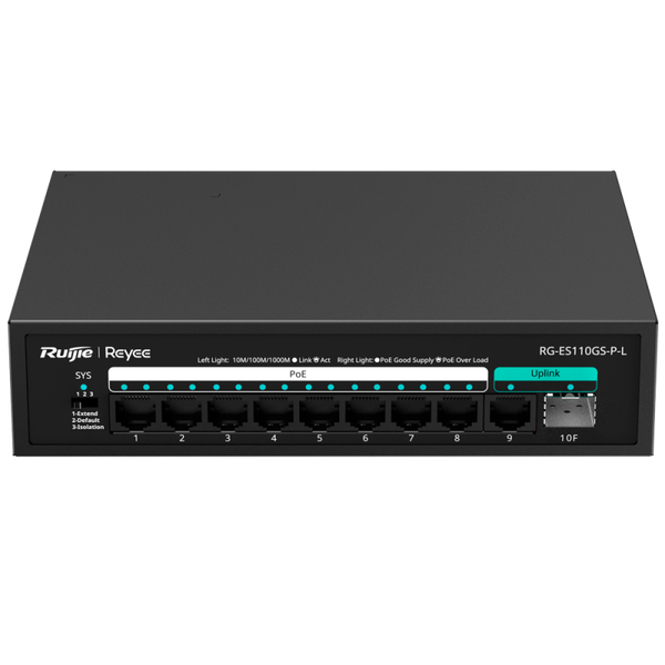 Reyee PoE Desktop Switch RG-ES110GS-P-L