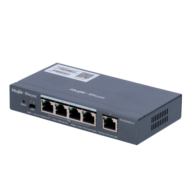 Reyee beheerbare Cloud PoE-switch RG-ES205GC-P