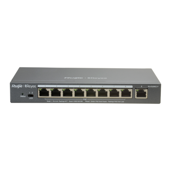 Reyee beheerbare Cloud PoE-switch RG-ES209GC-P