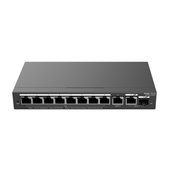 Reyee beheerbare Cloud PoE-switch RG-ES210GS-P