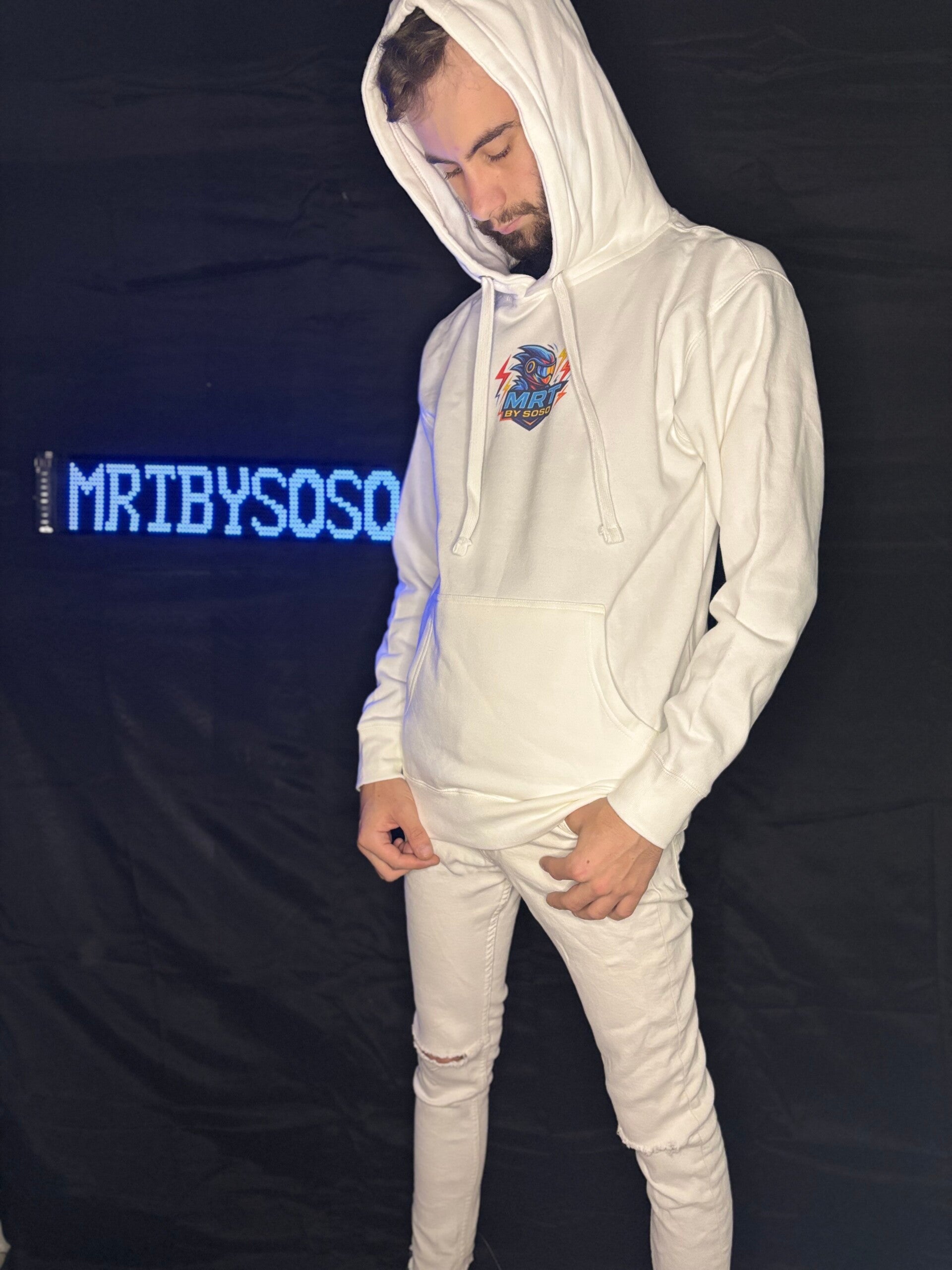 Sweat a capuche Blanc