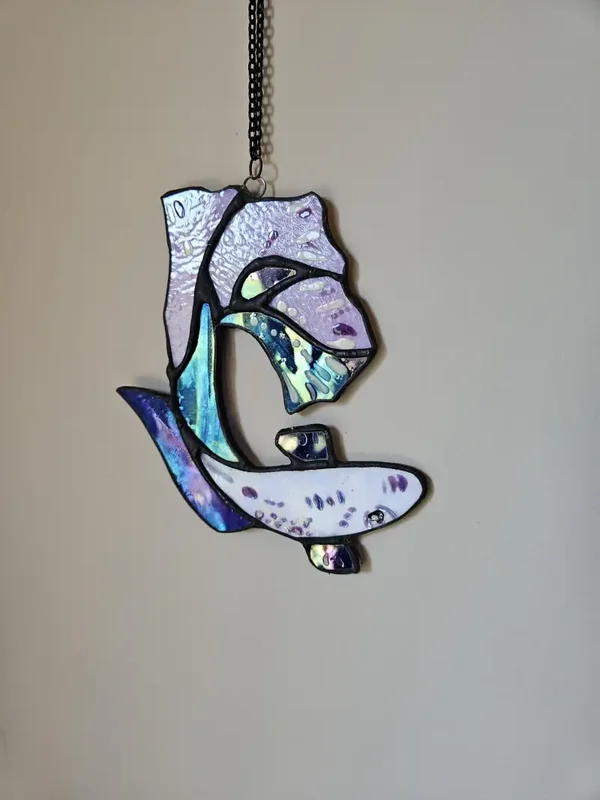 Pink/Purple Handpainted Koi Fish