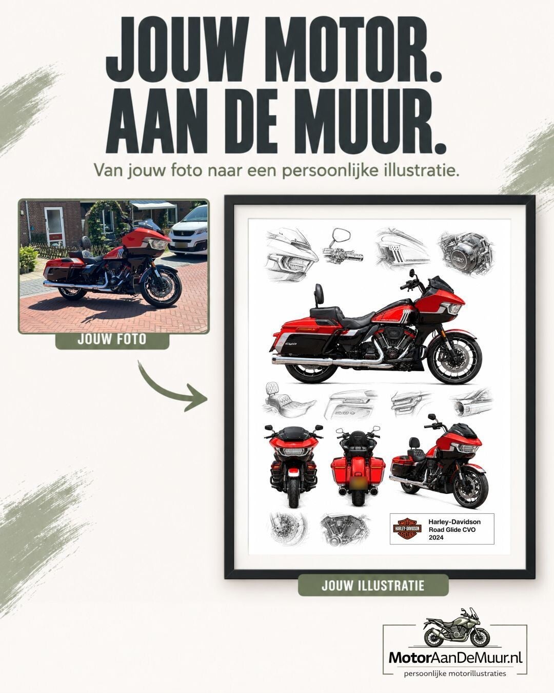 A2 illustratie met passepartout