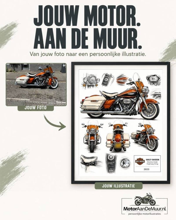 A3 illustratie met passepartout